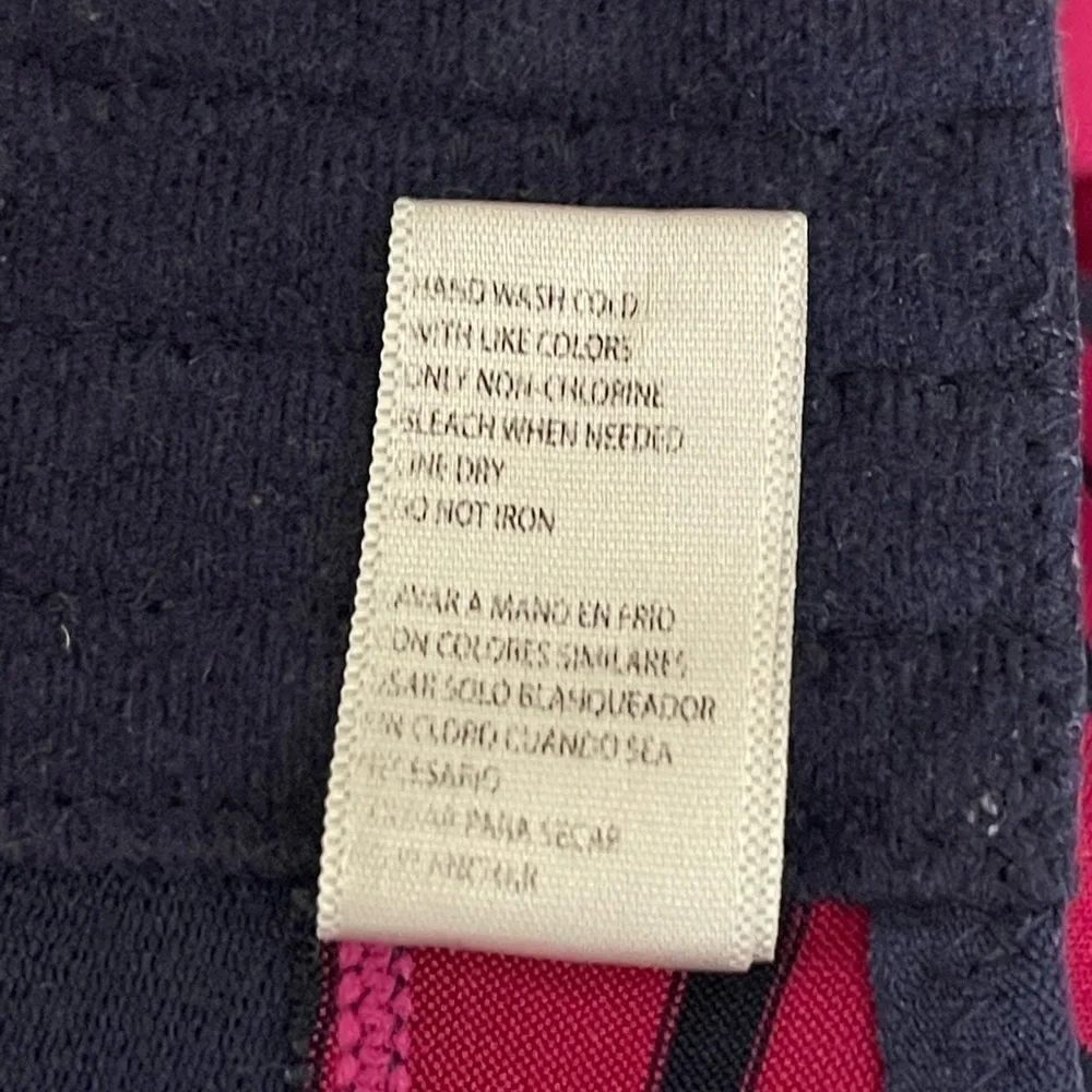 Just Be sz  42C  bra navy and cranberry stripe   Looks similar to a sports bra